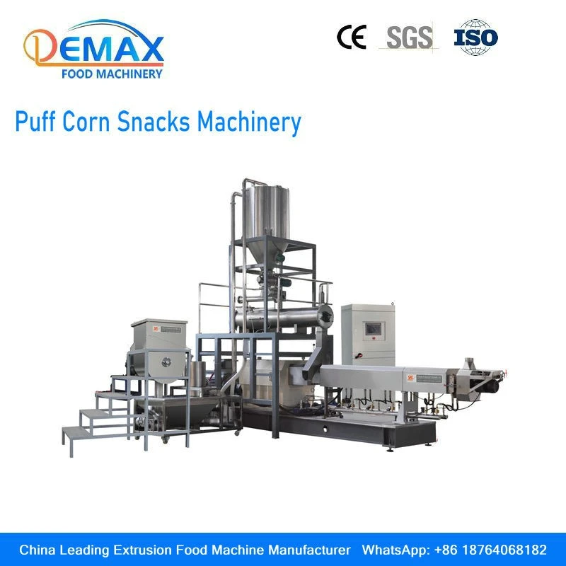 Extruder for corn puff